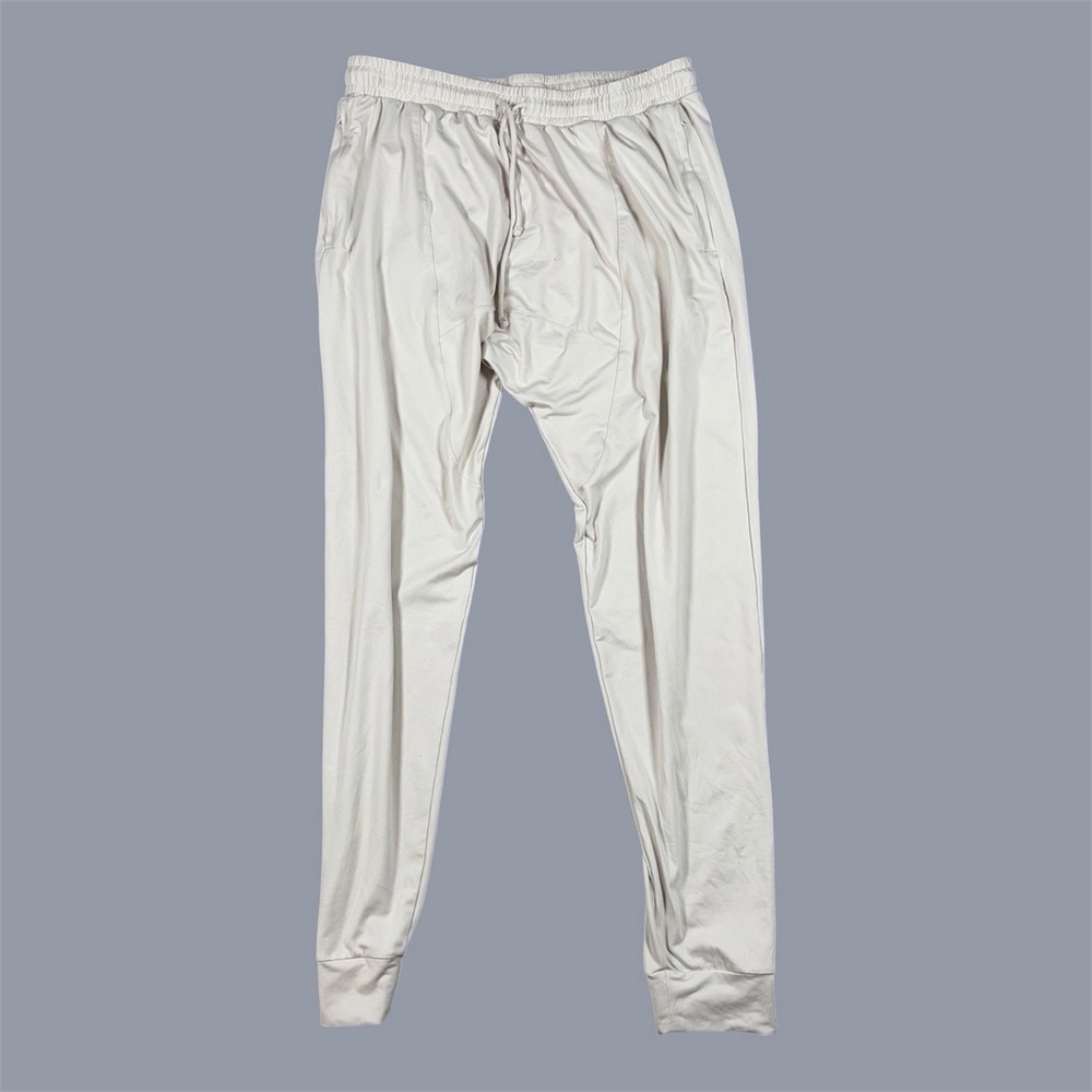 Alo Yoga Conquer Revitalize Pant Mens Large Beige Drawstring Jogger Gym